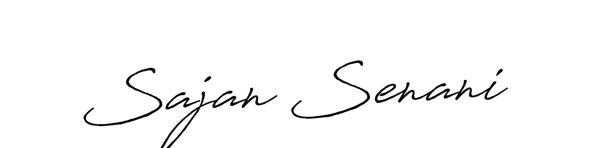 Also we have Sajan Senani name is the best signature style. Create professional handwritten signature collection using Antro_Vectra_Bolder autograph style. Sajan Senani signature style 7 images and pictures png