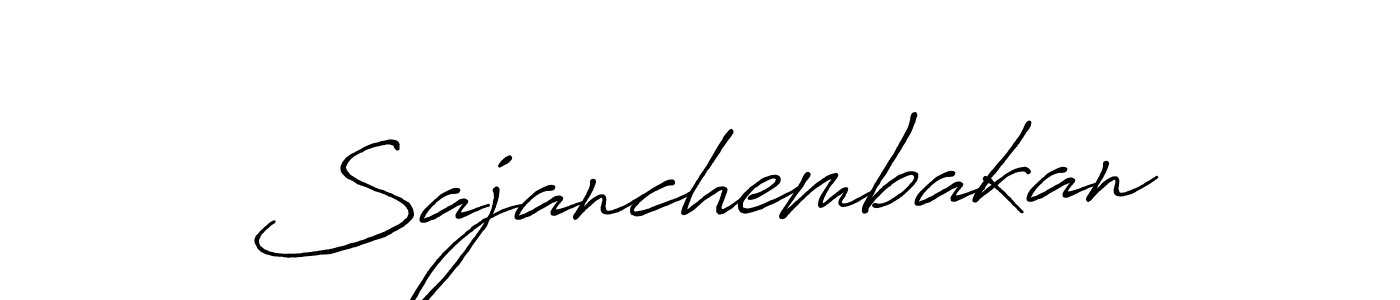 Also we have Sajanchembakan name is the best signature style. Create professional handwritten signature collection using Antro_Vectra_Bolder autograph style. Sajanchembakan signature style 7 images and pictures png
