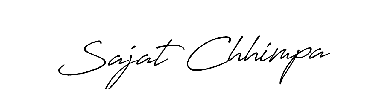 Sajat Chhimpa stylish signature style. Best Handwritten Sign (Antro_Vectra_Bolder) for my name. Handwritten Signature Collection Ideas for my name Sajat Chhimpa. Sajat Chhimpa signature style 7 images and pictures png