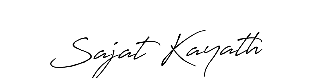 Also we have Sajat Kayath name is the best signature style. Create professional handwritten signature collection using Antro_Vectra_Bolder autograph style. Sajat Kayath signature style 7 images and pictures png