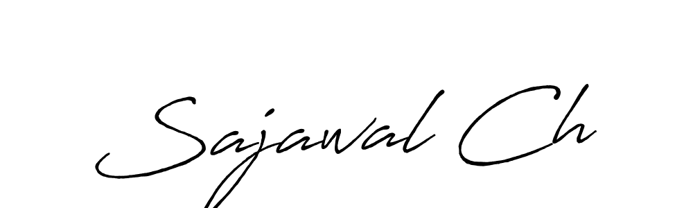 Also we have Sajawal Ch name is the best signature style. Create professional handwritten signature collection using Antro_Vectra_Bolder autograph style. Sajawal Ch signature style 7 images and pictures png