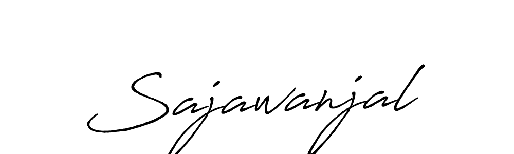 Make a beautiful signature design for name Sajawanjal. With this signature (Antro_Vectra_Bolder) style, you can create a handwritten signature for free. Sajawanjal signature style 7 images and pictures png