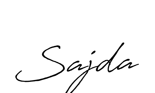 How to make Sajda signature? Antro_Vectra_Bolder is a professional autograph style. Create handwritten signature for Sajda name. Sajda signature style 7 images and pictures png