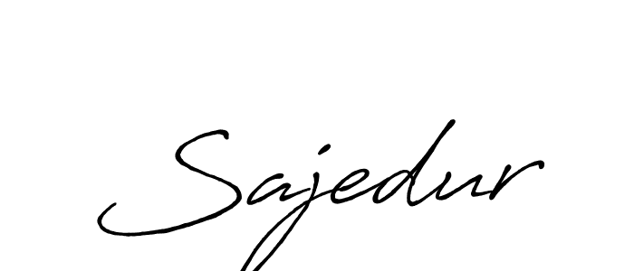 Design your own signature with our free online signature maker. With this signature software, you can create a handwritten (Antro_Vectra_Bolder) signature for name Sajedur. Sajedur signature style 7 images and pictures png