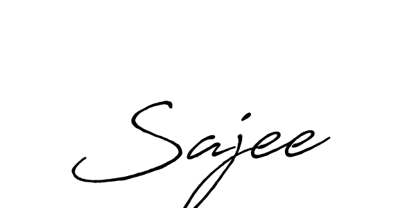 The best way (Antro_Vectra_Bolder) to make a short signature is to pick only two or three words in your name. The name Sajee  include a total of six letters. For converting this name. Sajee  signature style 7 images and pictures png