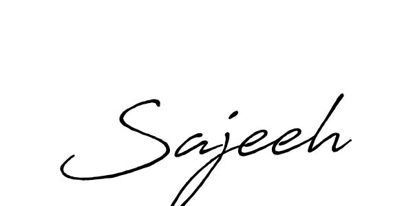 Use a signature maker to create a handwritten signature online. With this signature software, you can design (Antro_Vectra_Bolder) your own signature for name Sajeeh. Sajeeh signature style 7 images and pictures png