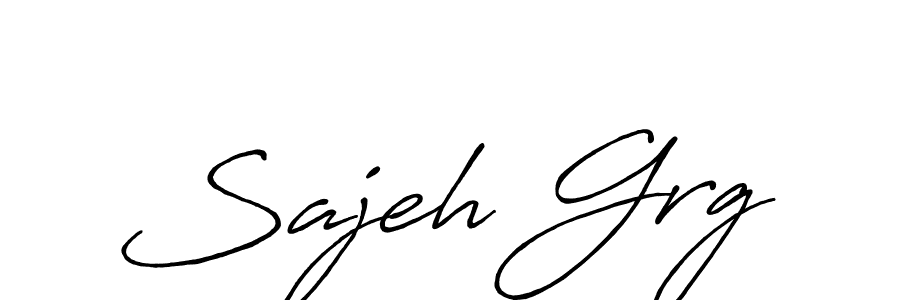 Create a beautiful signature design for name Sajeh Grg. With this signature (Antro_Vectra_Bolder) fonts, you can make a handwritten signature for free. Sajeh Grg signature style 7 images and pictures png