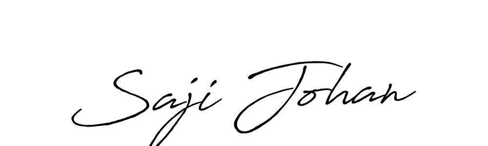 Also we have Saji Johan name is the best signature style. Create professional handwritten signature collection using Antro_Vectra_Bolder autograph style. Saji Johan signature style 7 images and pictures png