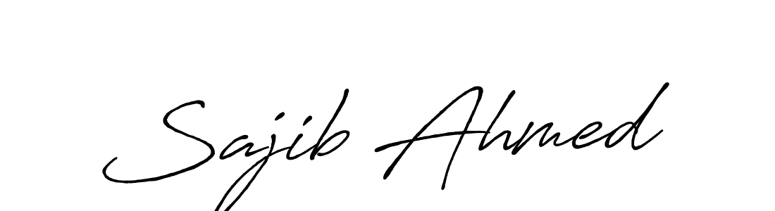 Use a signature maker to create a handwritten signature online. With this signature software, you can design (Antro_Vectra_Bolder) your own signature for name Sajib Ahmed. Sajib Ahmed signature style 7 images and pictures png