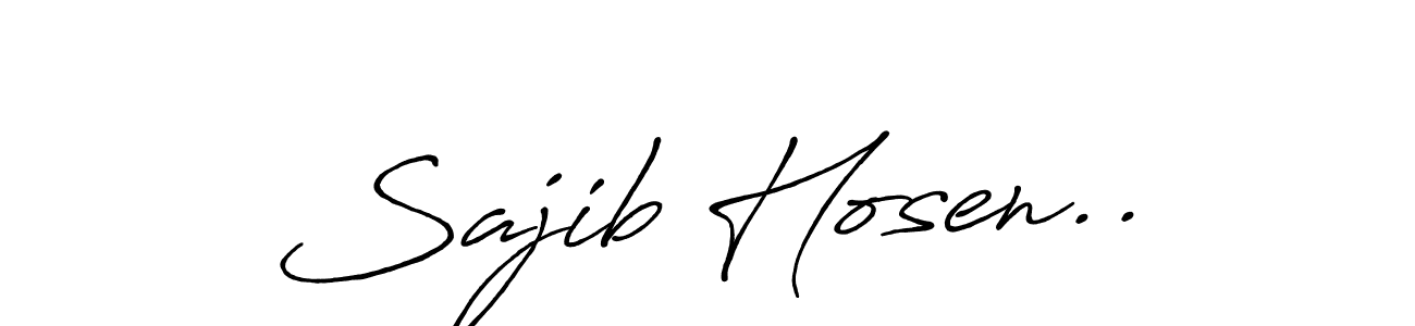 Use a signature maker to create a handwritten signature online. With this signature software, you can design (Antro_Vectra_Bolder) your own signature for name Sajib Hosen... Sajib Hosen.. signature style 7 images and pictures png