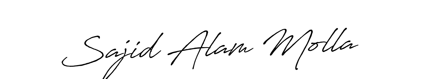 Also we have Sajid Alam Molla name is the best signature style. Create professional handwritten signature collection using Antro_Vectra_Bolder autograph style. Sajid Alam Molla signature style 7 images and pictures png