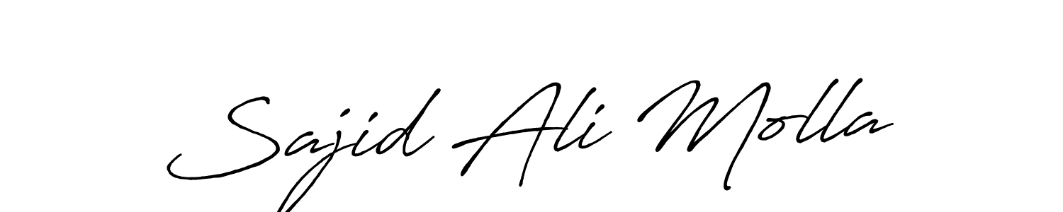 Make a short Sajid Ali Molla signature style. Manage your documents anywhere anytime using Antro_Vectra_Bolder. Create and add eSignatures, submit forms, share and send files easily. Sajid Ali Molla signature style 7 images and pictures png