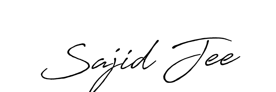 Make a beautiful signature design for name Sajid Jee. With this signature (Antro_Vectra_Bolder) style, you can create a handwritten signature for free. Sajid Jee signature style 7 images and pictures png