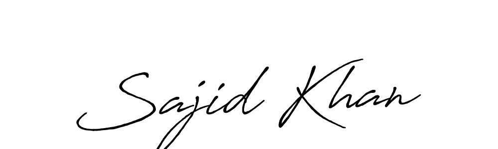 Sajid Khan stylish signature style. Best Handwritten Sign (Antro_Vectra_Bolder) for my name. Handwritten Signature Collection Ideas for my name Sajid Khan. Sajid Khan signature style 7 images and pictures png