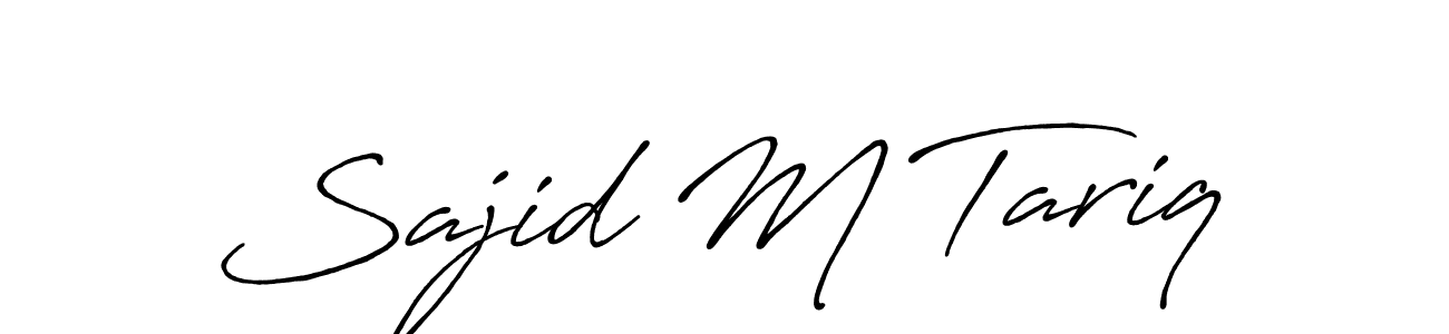 It looks lik you need a new signature style for name Sajid M Tariq. Design unique handwritten (Antro_Vectra_Bolder) signature with our free signature maker in just a few clicks. Sajid M Tariq signature style 7 images and pictures png