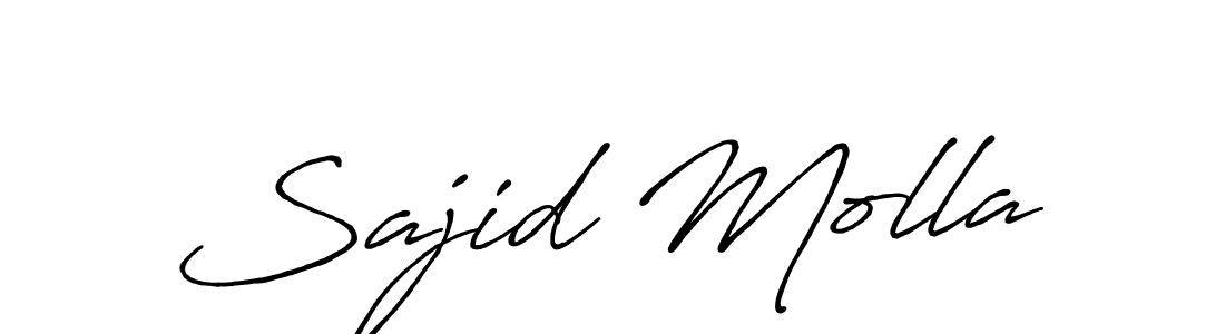 It looks lik you need a new signature style for name Sajid Molla. Design unique handwritten (Antro_Vectra_Bolder) signature with our free signature maker in just a few clicks. Sajid Molla signature style 7 images and pictures png