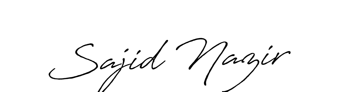 Design your own signature with our free online signature maker. With this signature software, you can create a handwritten (Antro_Vectra_Bolder) signature for name Sajid Nazir. Sajid Nazir signature style 7 images and pictures png