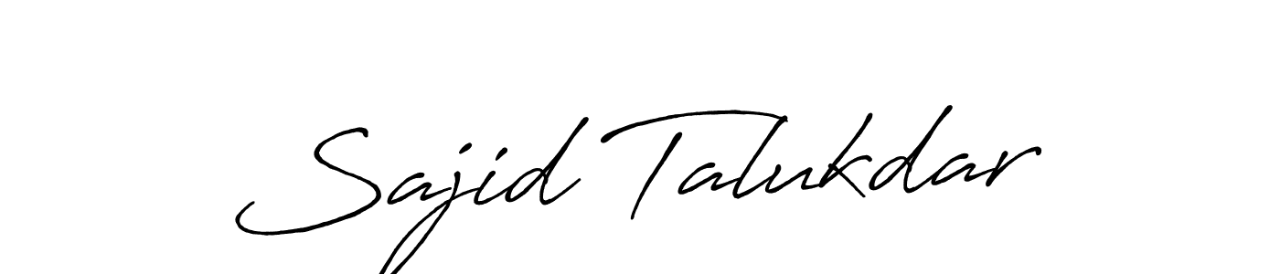 Sajid Talukdar stylish signature style. Best Handwritten Sign (Antro_Vectra_Bolder) for my name. Handwritten Signature Collection Ideas for my name Sajid Talukdar. Sajid Talukdar signature style 7 images and pictures png