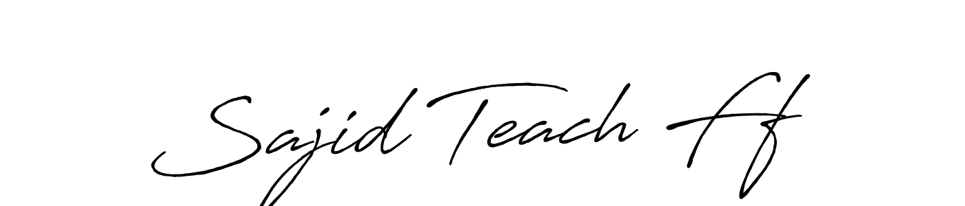 The best way (Antro_Vectra_Bolder) to make a short signature is to pick only two or three words in your name. The name Sajid Teach Ff include a total of six letters. For converting this name. Sajid Teach Ff signature style 7 images and pictures png