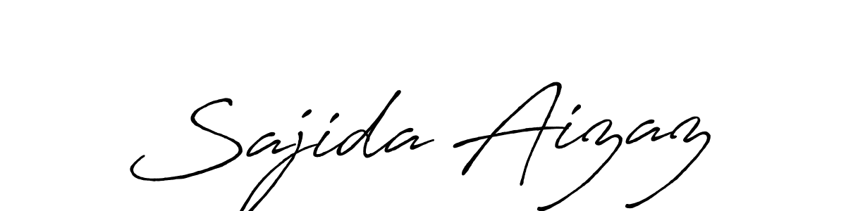 Also You can easily find your signature by using the search form. We will create Sajida Aizaz name handwritten signature images for you free of cost using Antro_Vectra_Bolder sign style. Sajida Aizaz signature style 7 images and pictures png