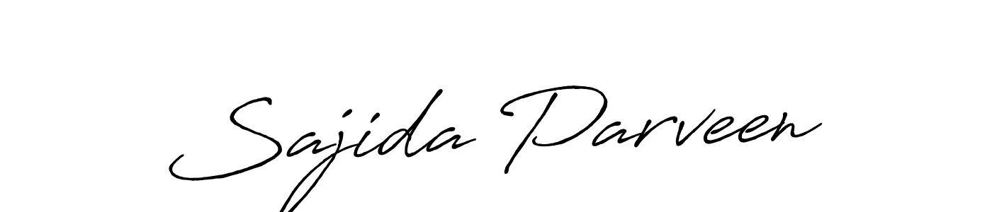 Use a signature maker to create a handwritten signature online. With this signature software, you can design (Antro_Vectra_Bolder) your own signature for name Sajida Parveen. Sajida Parveen signature style 7 images and pictures png