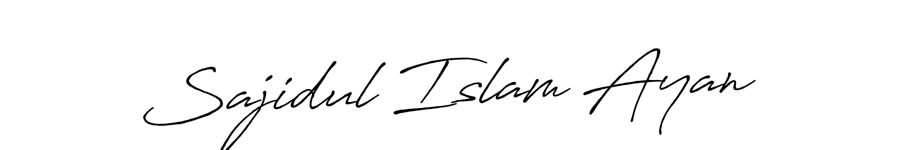 Use a signature maker to create a handwritten signature online. With this signature software, you can design (Antro_Vectra_Bolder) your own signature for name Sajidul Islam Ayan. Sajidul Islam Ayan signature style 7 images and pictures png