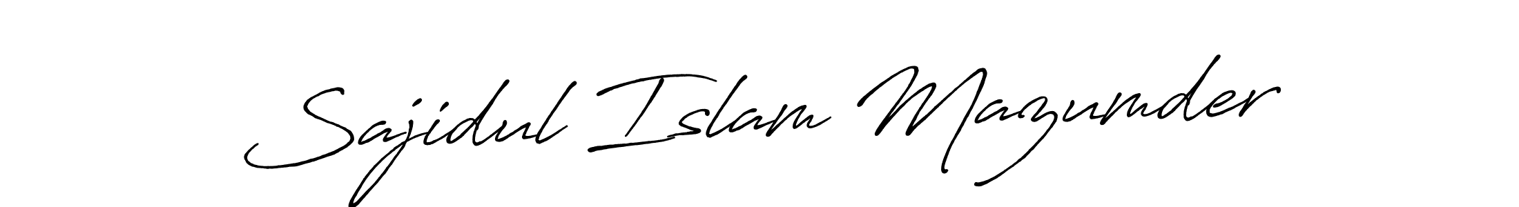 The best way (Antro_Vectra_Bolder) to make a short signature is to pick only two or three words in your name. The name Sajidul Islam Mazumder include a total of six letters. For converting this name. Sajidul Islam Mazumder signature style 7 images and pictures png