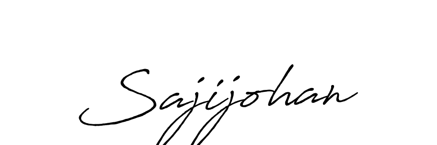 Design your own signature with our free online signature maker. With this signature software, you can create a handwritten (Antro_Vectra_Bolder) signature for name Sajijohan. Sajijohan signature style 7 images and pictures png