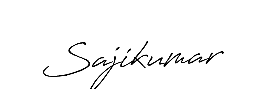 Use a signature maker to create a handwritten signature online. With this signature software, you can design (Antro_Vectra_Bolder) your own signature for name Sajikumar. Sajikumar signature style 7 images and pictures png