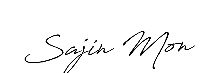 How to make Sajin Mon signature? Antro_Vectra_Bolder is a professional autograph style. Create handwritten signature for Sajin Mon name. Sajin Mon signature style 7 images and pictures png