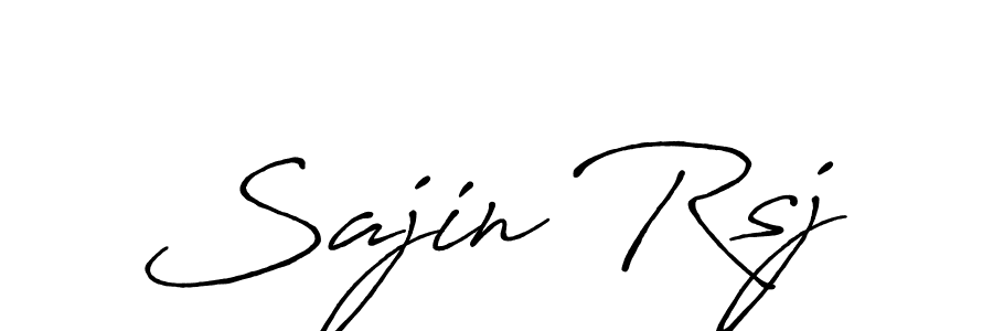 Once you've used our free online signature maker to create your best signature Antro_Vectra_Bolder style, it's time to enjoy all of the benefits that Sajin Rsj name signing documents. Sajin Rsj signature style 7 images and pictures png