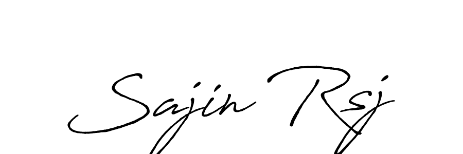 The best way (Antro_Vectra_Bolder) to make a short signature is to pick only two or three words in your name. The name Sajin Rsj include a total of six letters. For converting this name. Sajin Rsj signature style 7 images and pictures png