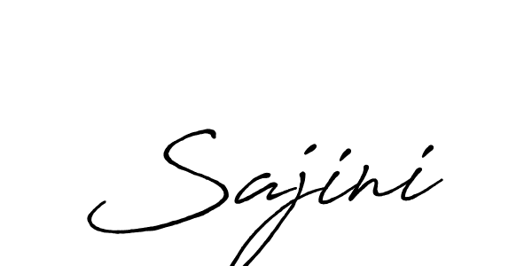 How to make Sajini signature? Antro_Vectra_Bolder is a professional autograph style. Create handwritten signature for Sajini name. Sajini signature style 7 images and pictures png