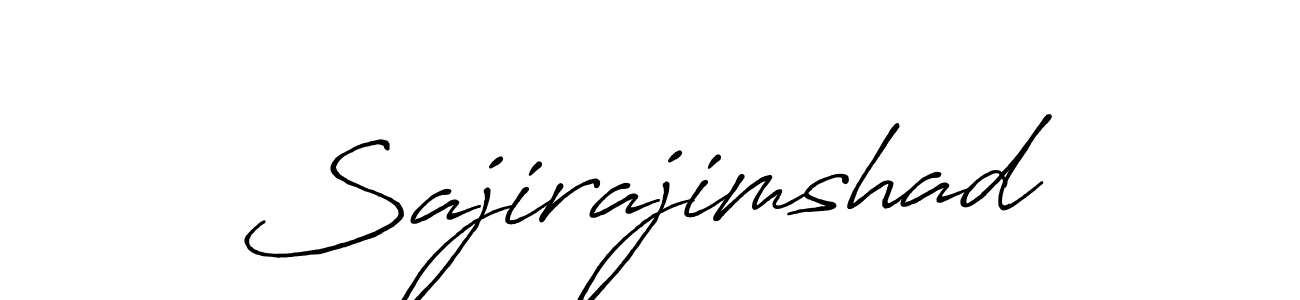 Create a beautiful signature design for name Sajirajimshad. With this signature (Antro_Vectra_Bolder) fonts, you can make a handwritten signature for free. Sajirajimshad signature style 7 images and pictures png