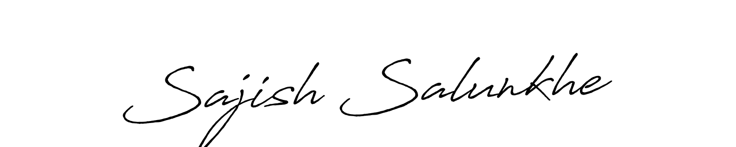 This is the best signature style for the Sajish Salunkhe name. Also you like these signature font (Antro_Vectra_Bolder). Mix name signature. Sajish Salunkhe signature style 7 images and pictures png