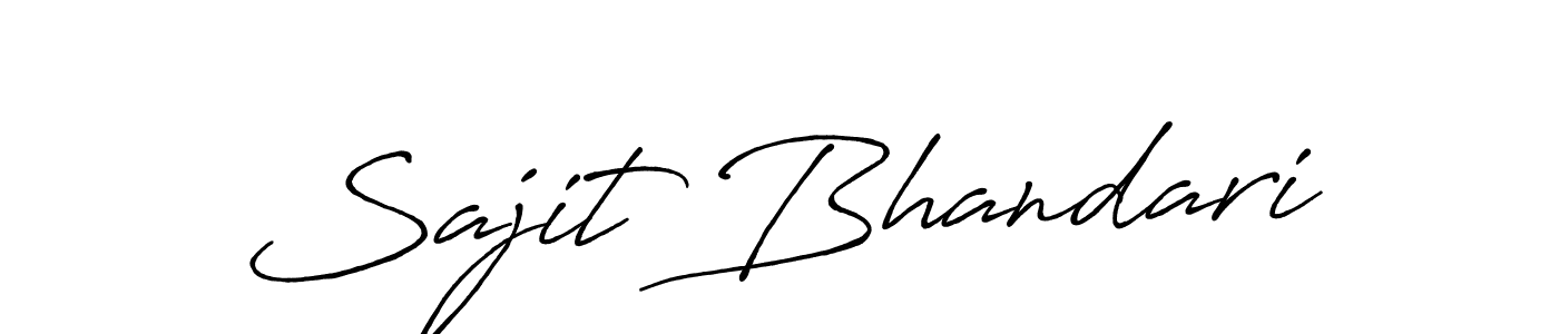 Make a beautiful signature design for name Sajit Bhandari. Use this online signature maker to create a handwritten signature for free. Sajit Bhandari signature style 7 images and pictures png