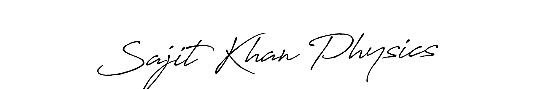 Use a signature maker to create a handwritten signature online. With this signature software, you can design (Antro_Vectra_Bolder) your own signature for name Sajit Khan Physics. Sajit Khan Physics signature style 7 images and pictures png