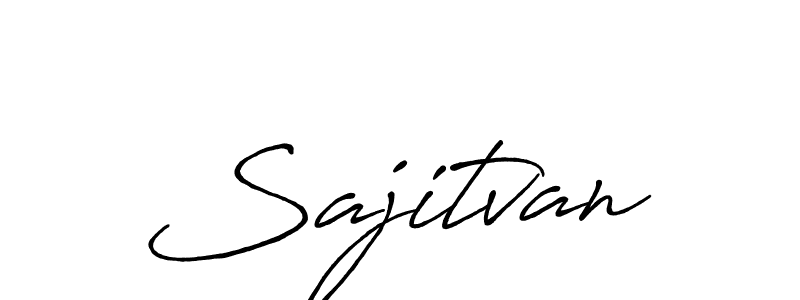 The best way (Antro_Vectra_Bolder) to make a short signature is to pick only two or three words in your name. The name Sajitvan include a total of six letters. For converting this name. Sajitvan signature style 7 images and pictures png