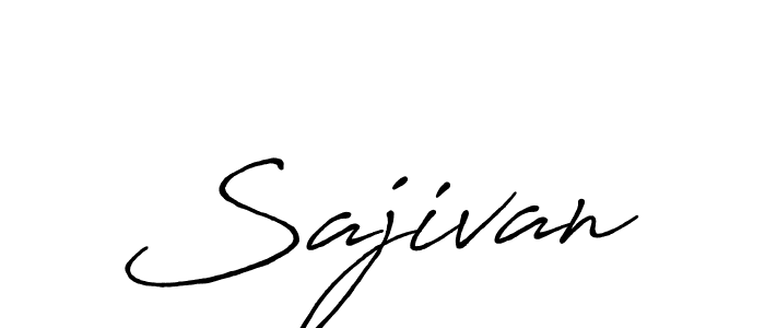 Use a signature maker to create a handwritten signature online. With this signature software, you can design (Antro_Vectra_Bolder) your own signature for name Sajivan. Sajivan signature style 7 images and pictures png