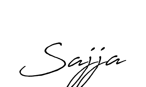 How to make Sajja name signature. Use Antro_Vectra_Bolder style for creating short signs online. This is the latest handwritten sign. Sajja signature style 7 images and pictures png