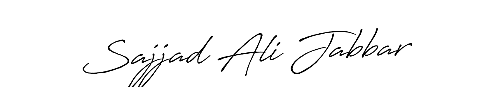 Make a beautiful signature design for name Sajjad Ali Jabbar. With this signature (Antro_Vectra_Bolder) style, you can create a handwritten signature for free. Sajjad Ali Jabbar signature style 7 images and pictures png