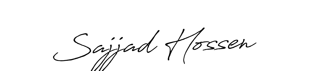 Also we have Sajjad Hossen name is the best signature style. Create professional handwritten signature collection using Antro_Vectra_Bolder autograph style. Sajjad Hossen signature style 7 images and pictures png