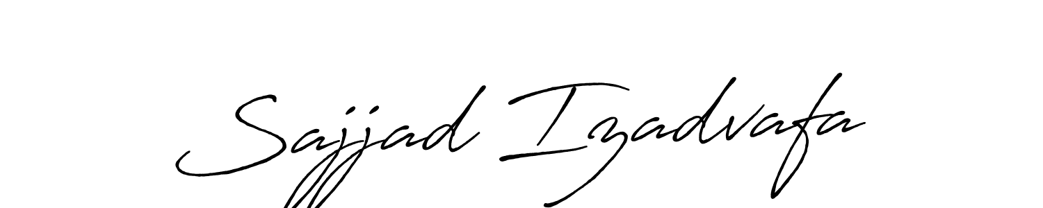 Similarly Antro_Vectra_Bolder is the best handwritten signature design. Signature creator online .You can use it as an online autograph creator for name Sajjad Izadvafa. Sajjad Izadvafa signature style 7 images and pictures png