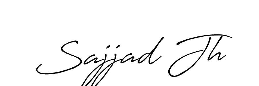 Sajjad Jh stylish signature style. Best Handwritten Sign (Antro_Vectra_Bolder) for my name. Handwritten Signature Collection Ideas for my name Sajjad Jh. Sajjad Jh signature style 7 images and pictures png