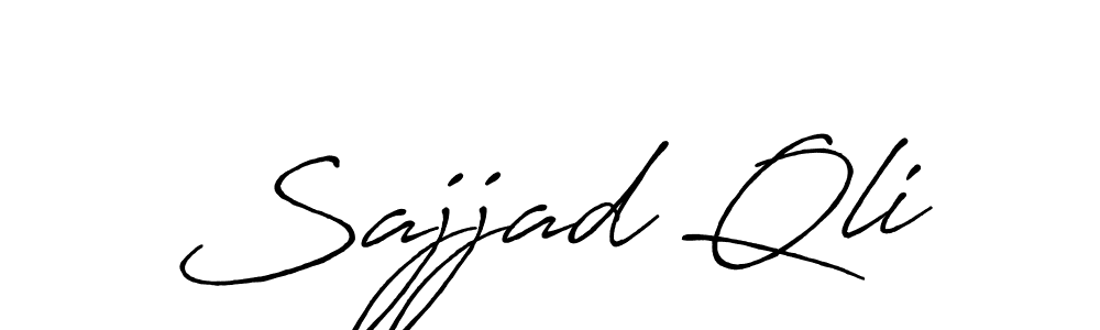You should practise on your own different ways (Antro_Vectra_Bolder) to write your name (Sajjad Qli) in signature. don't let someone else do it for you. Sajjad Qli signature style 7 images and pictures png
