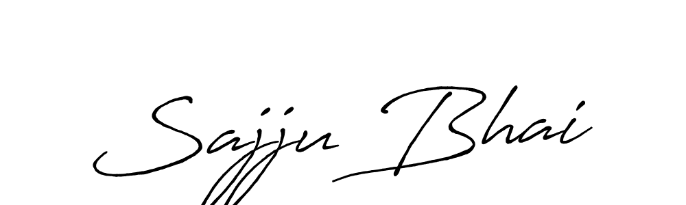 How to make Sajju Bhai signature? Antro_Vectra_Bolder is a professional autograph style. Create handwritten signature for Sajju Bhai name. Sajju Bhai signature style 7 images and pictures png