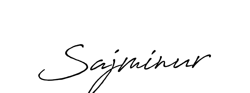 Create a beautiful signature design for name Sajminur. With this signature (Antro_Vectra_Bolder) fonts, you can make a handwritten signature for free. Sajminur signature style 7 images and pictures png