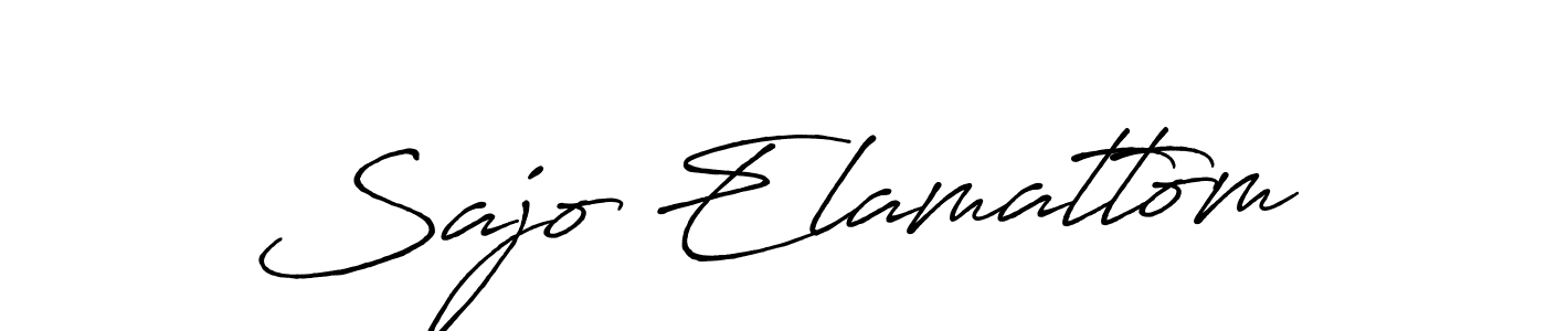 Design your own signature with our free online signature maker. With this signature software, you can create a handwritten (Antro_Vectra_Bolder) signature for name Sajo Elamattom. Sajo Elamattom signature style 7 images and pictures png