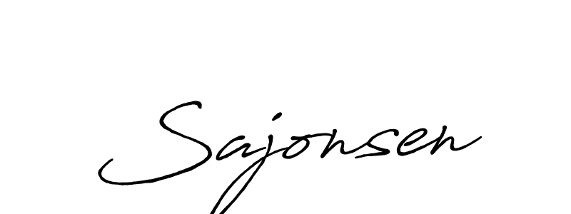 It looks lik you need a new signature style for name Sajonsen. Design unique handwritten (Antro_Vectra_Bolder) signature with our free signature maker in just a few clicks. Sajonsen signature style 7 images and pictures png