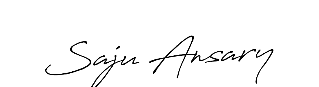 Use a signature maker to create a handwritten signature online. With this signature software, you can design (Antro_Vectra_Bolder) your own signature for name Saju Ansary. Saju Ansary signature style 7 images and pictures png